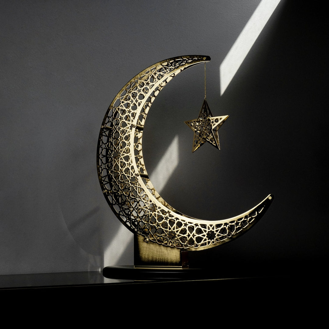 ozgun-ramazan-suslemesi-hilal-yildiz-parlak-metal-islami-duvar-sanati-islamicwallart