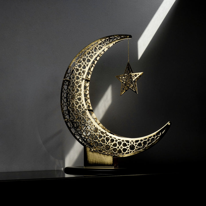 ozgun-ramazan-suslemesi-hilal-yildiz-parlak-metal-islami-duvar-sanati-islamicwallart