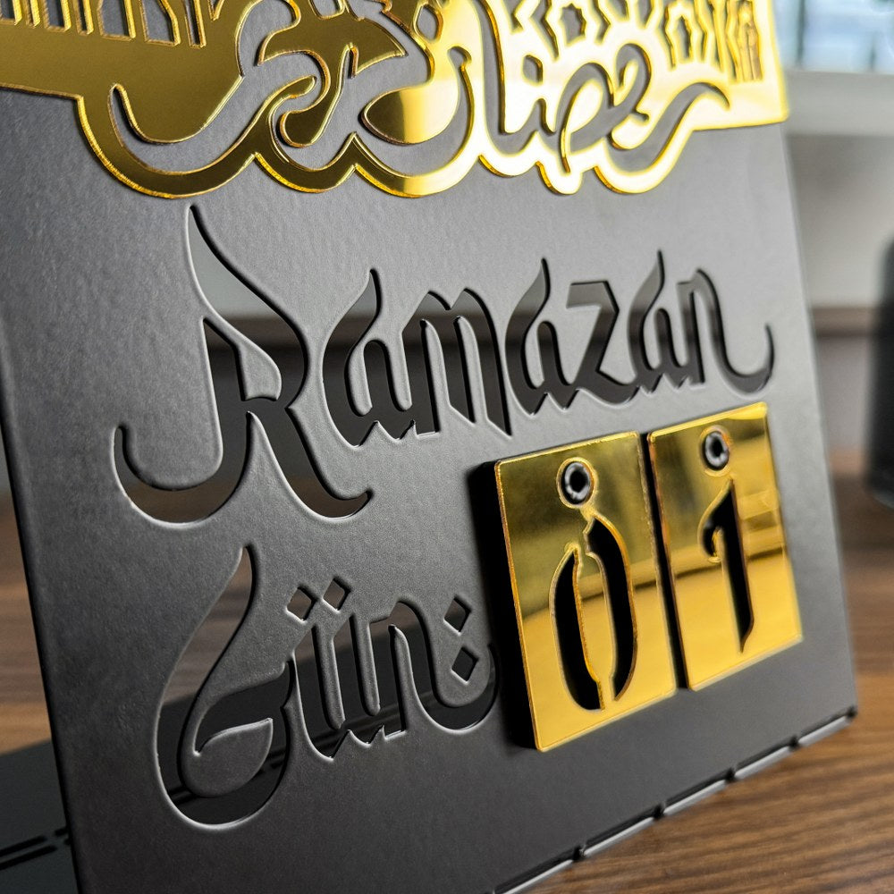 Masaüstü Ramazan Takvimi - Metal İslami Dekor