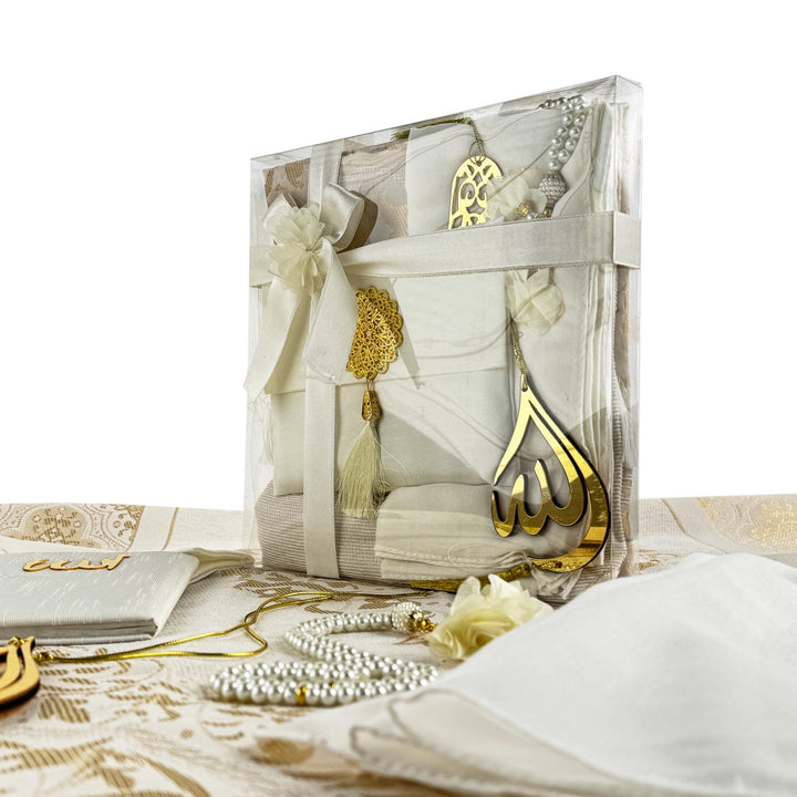 ozel-ramazan-hediyesi-krem-renkli-seccade-ve-namaz-aksesuarlari-seti-islamicwallart