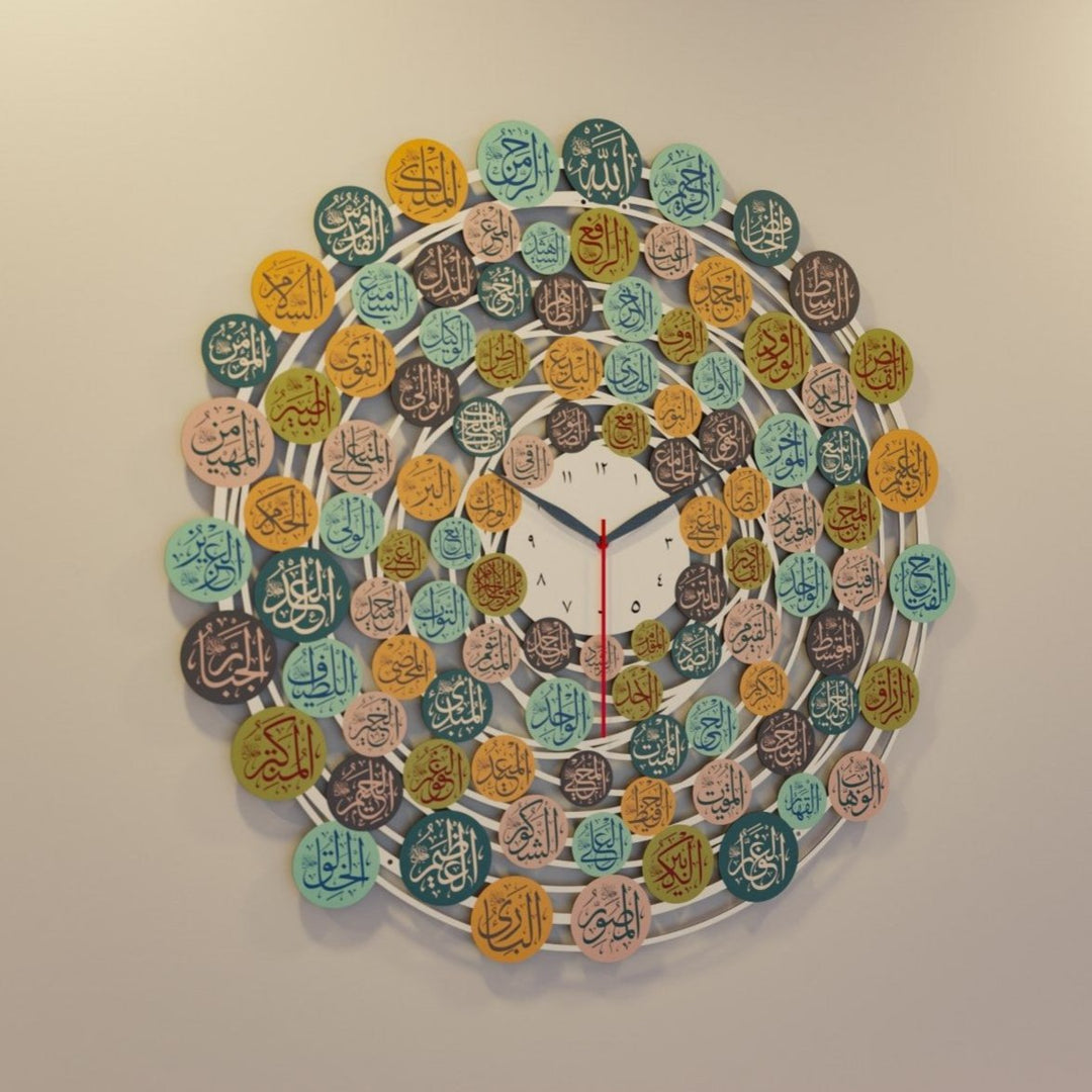 99-names-of-Allah-Islamic-Wall-Clock-white-4-islamicwallarttr