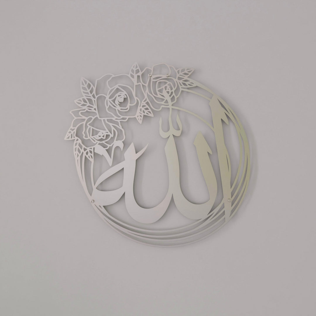 gumus-renk-gul-desenli-metal-allah-muhammed-islami-duvar-seti-islamicwallarttr