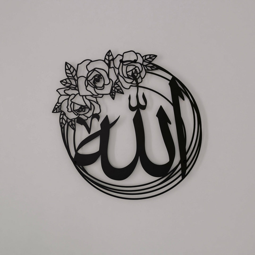 gul-motifli-allah-muhammed-siyah-metal-duvar-aksesuar-dekorasyon-islamicwallarttr