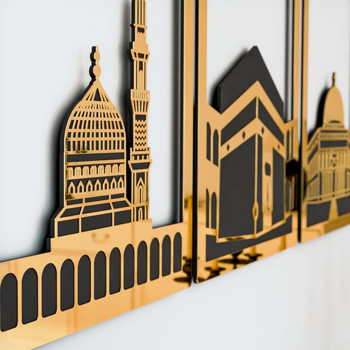 mescid-i-aksa-mescid-i-haram-mescid-i-nebevi-duvar-tablolari-altin-akrilik-manevi-dekor-islamicwallart