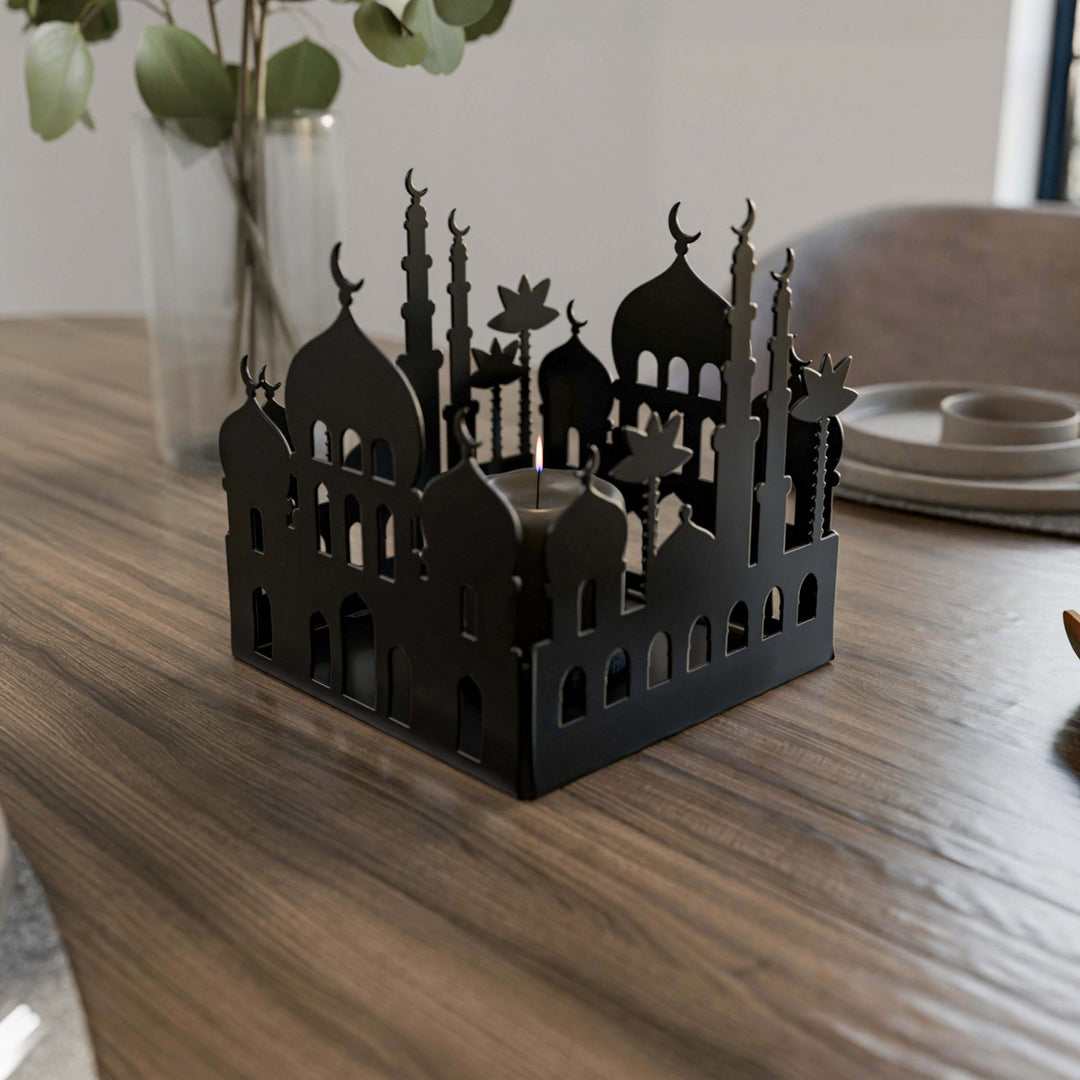 islami-dekor-siyah-metal-mumluk-hediye-fikri-islamicwallarttr