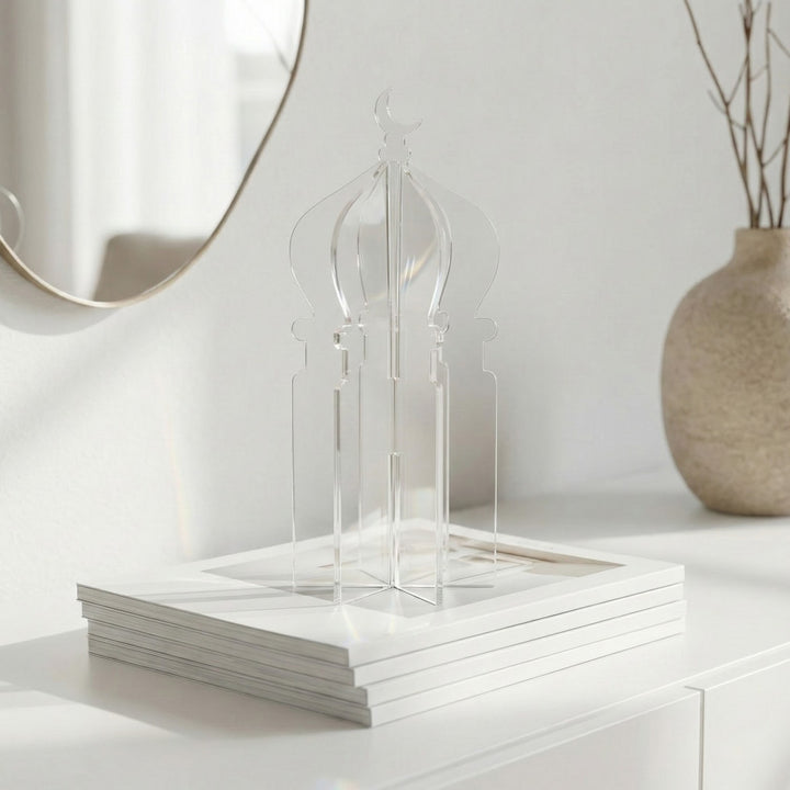 Ramazan Masa Üstü Dekor – Akrilik 4 Parça Geçmeli Minare Formlu Tasarım