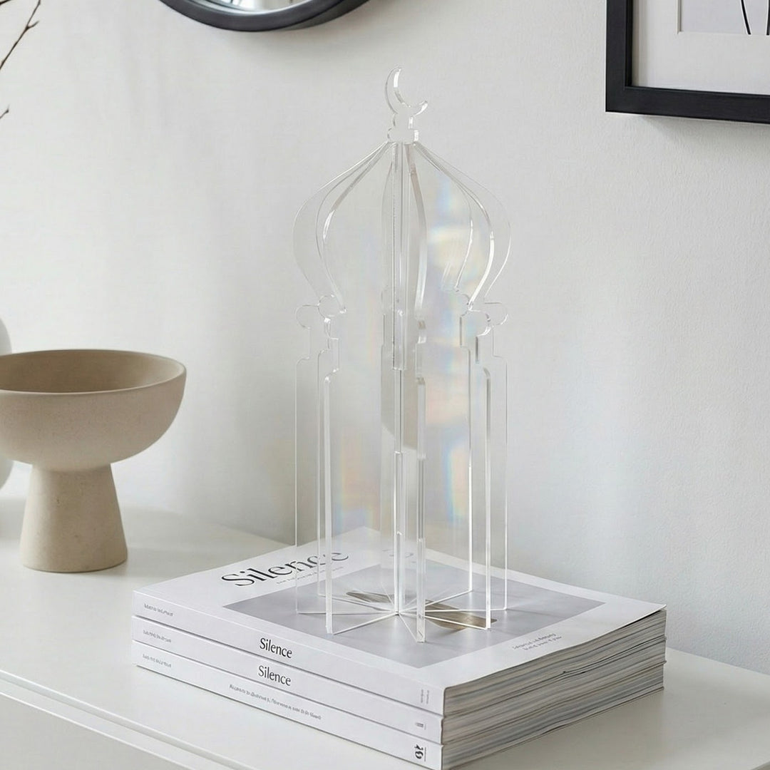 Ramazan Masa Üstü Dekor – Akrilik 4 Parça Geçmeli Minare Formlu Tasarım