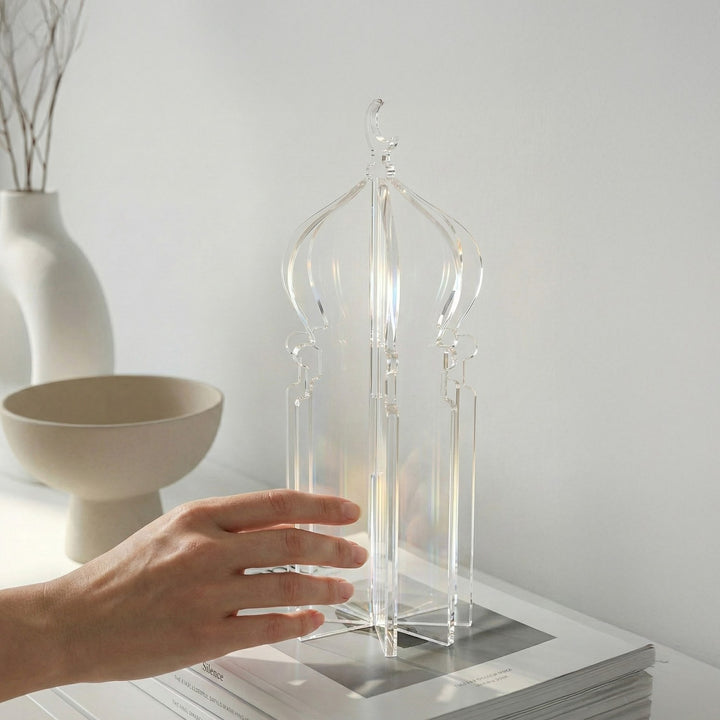 Ramazan Masa Üstü Dekor – Akrilik 4 Parça Geçmeli Minare Formlu Tasarım