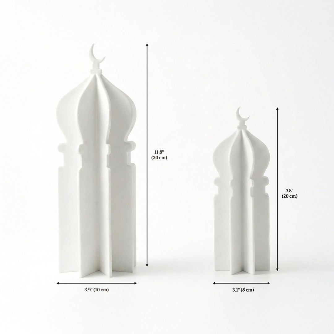 Ramazan Masa Üstü Dekor – Akrilik 4 Parça Geçmeli Minare Formlu Tasarım