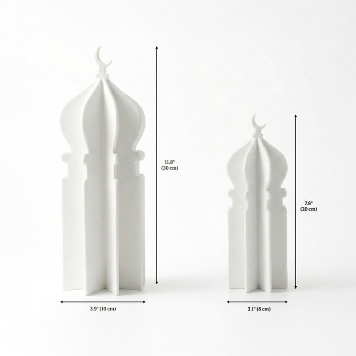 Ramazan Masa Üstü Dekor – Akrilik 4 Parça Geçmeli Minare Formlu Tasarım