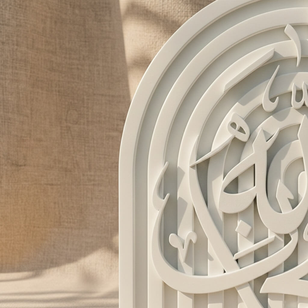 Sübhanallah, Elhamdülillah, Allahu Ekber ve Kelime-i Tevhid Taş Dekor