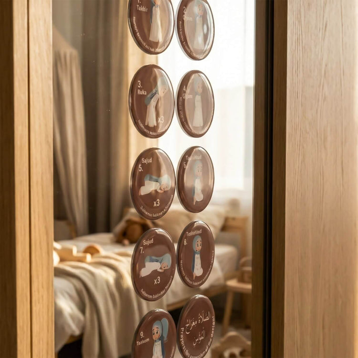 Abdest ve Namaz Öğreniyorum 3D Kabartmalı Epoksi Sticker Seti