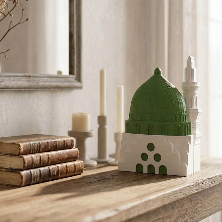 Kabe, Mescid-i Aksa ve Mescid-i Nebevi Taş Döküm Masa Üstü Dekor Seti