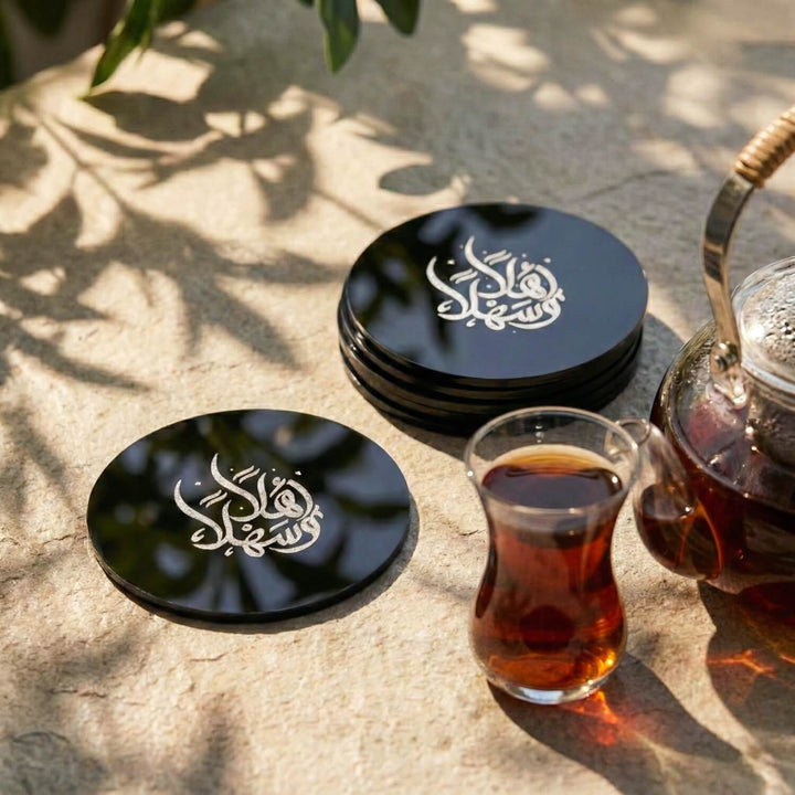 Akrilik Bardak Altlığı – Modern İslami Sofra Aksesuarı