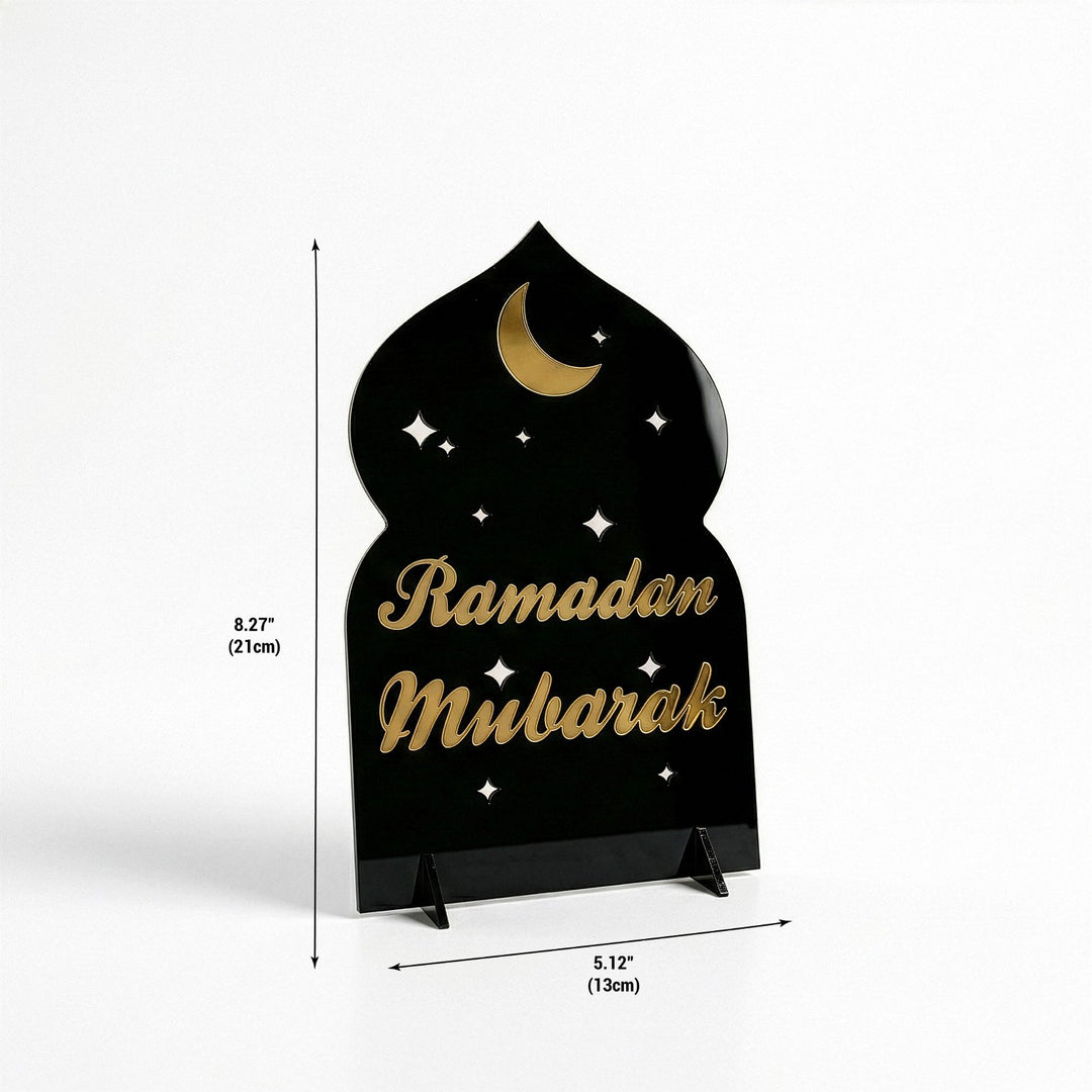 Ramazan Mübarek Akrilik Masa Üstü Dekor - Modern İslami Tasarım