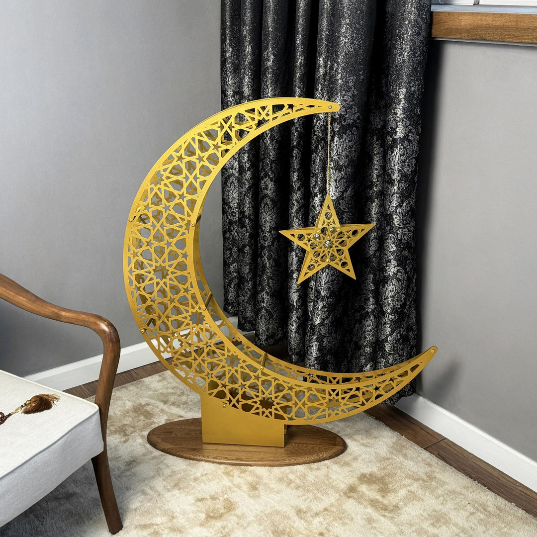 3d-metal-ramazan-hilali-ve-yildizi-ramazan-konsepti-islami-hediye-ozel-tasarim-islamicwallart