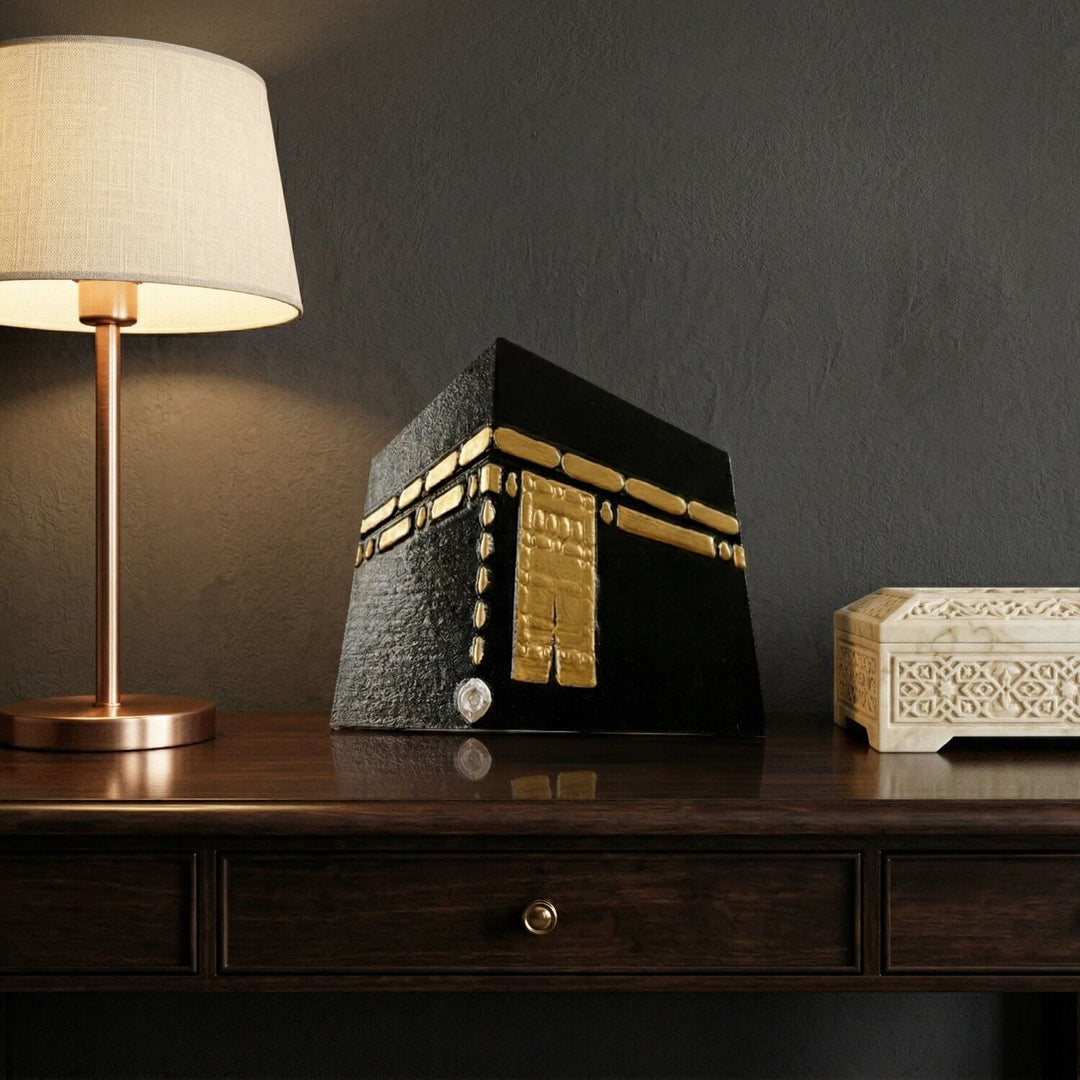 Kabe, Mescid-i Aksa ve Mescid-i Nebevi Taş Döküm Masa Üstü Dekor Seti