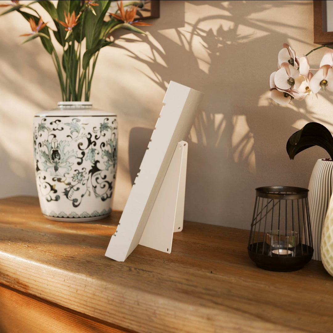 4 Kul Suresi Taş Tozu Masa Üstü Dekor - Kufi Hat Modern İslami Tasarım