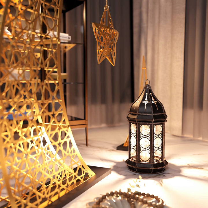 Doğan Ramazan Hilali & Yıldız Metal Dekor Seti - İslami Ev Hediyesi