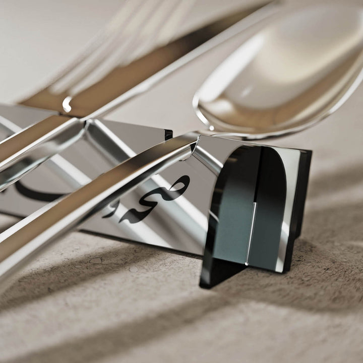 Akrilik Çatal Bıçak Tutucu - Divani Hat Afiyet Olsun Yazılı Stand