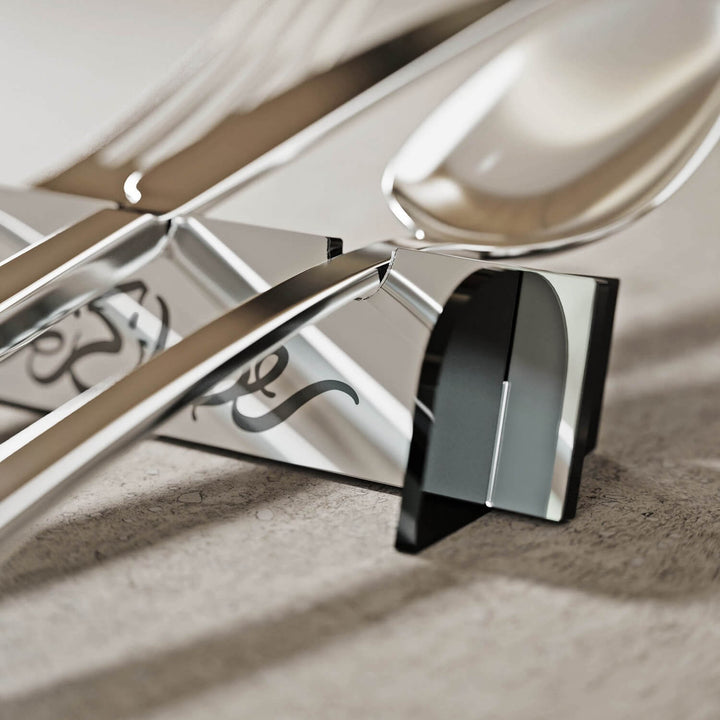 Akrilik Çatal Bıçak Tutucu - Ramazan Kerim Yazılı Sofra Aksesuarı