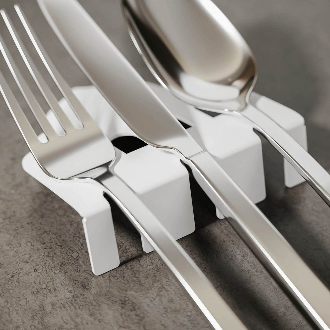 Metal Çatal Bıçak Tutucu – Minimalist Kubbe Tasarım Sofra Aksesuarı