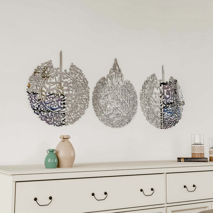 3lu-set-akrilik-tablo-ayetel-kursi-felak-nas-sureleri-islami-modern-duvar-susleme-islamicwallarttr