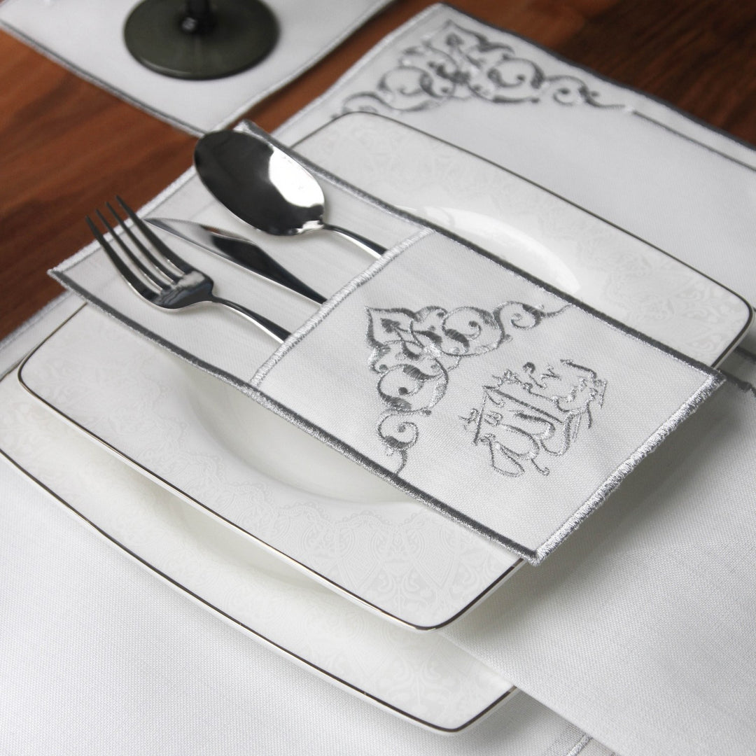 gumus nakis besmele islemeli catal bicak kesesi zarif tasarimiyla setle tam uyumludur islamicwallarttr