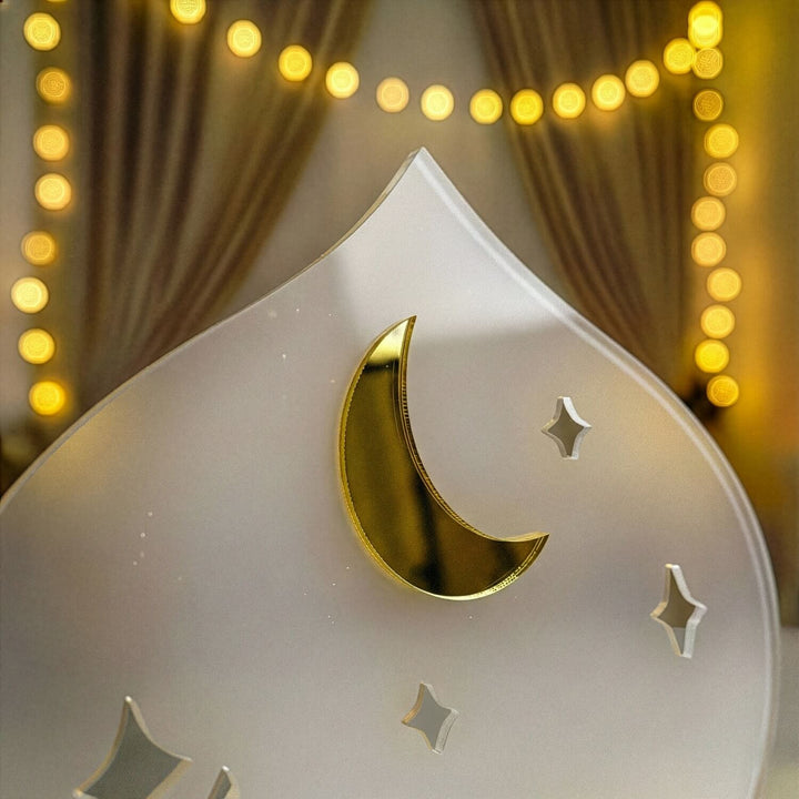 Ramazan Mübarek Akrilik Masa Üstü Dekor - Modern İslami Tasarım