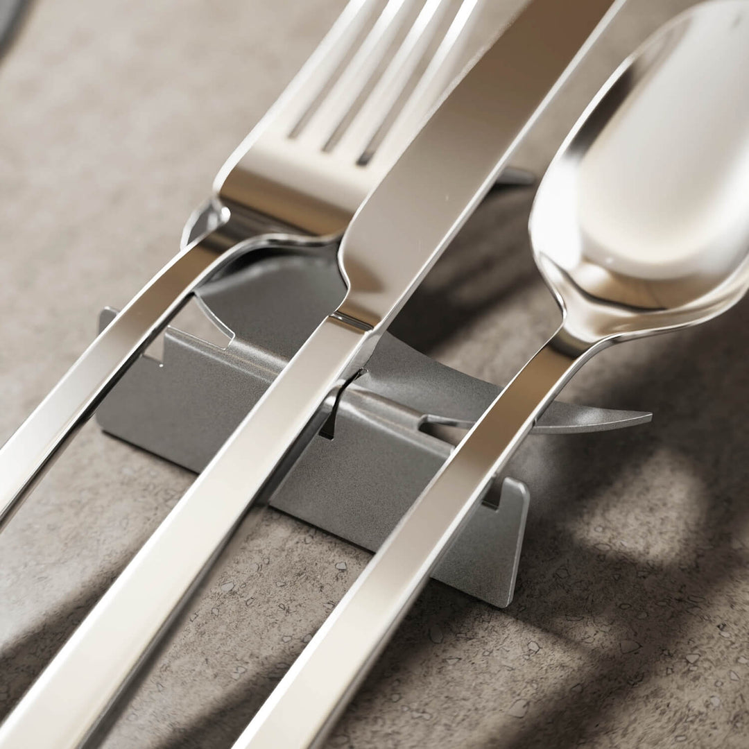 Metal Çatal Bıçak Tutucu – Ramazan Hilali Tasarımlı Sofra Aksesuarı