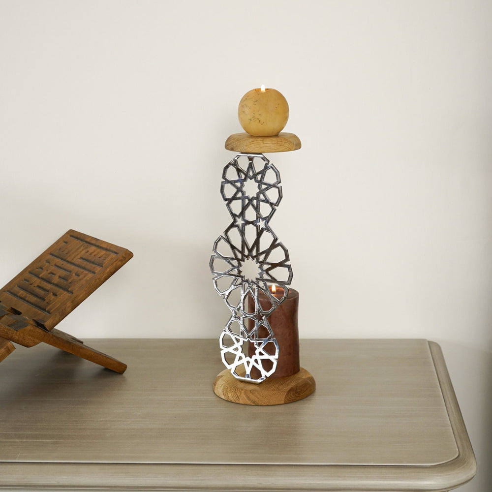 dekoratif-mumluk-geometrik-metal-masa-ustu-gumus-dekor-islamicwallarttr