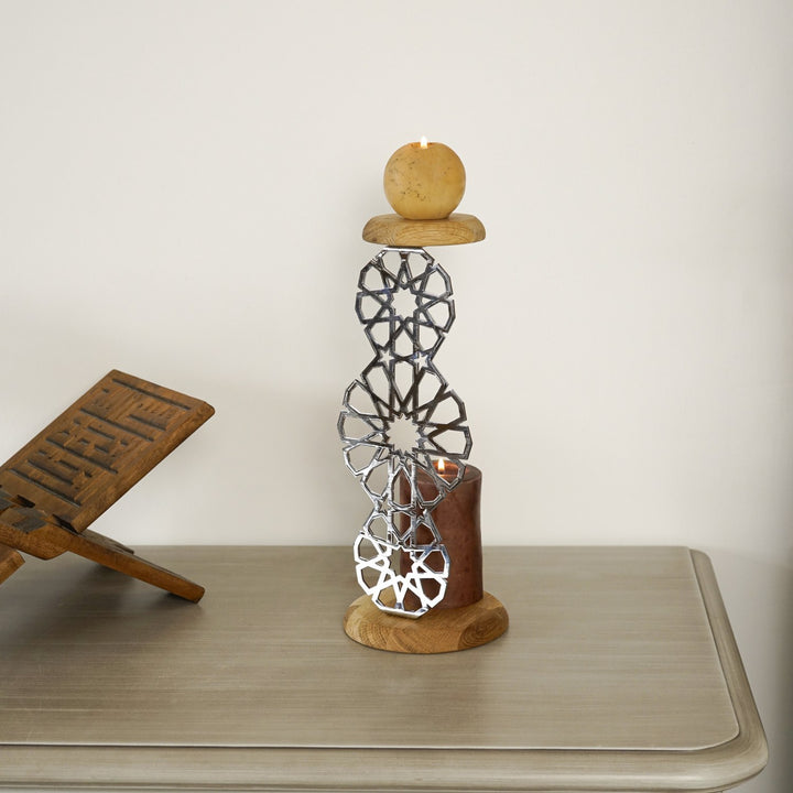 dekoratif-mumluk-geometrik-metal-masa-ustu-gumus-dekor-islamicwallarttr
