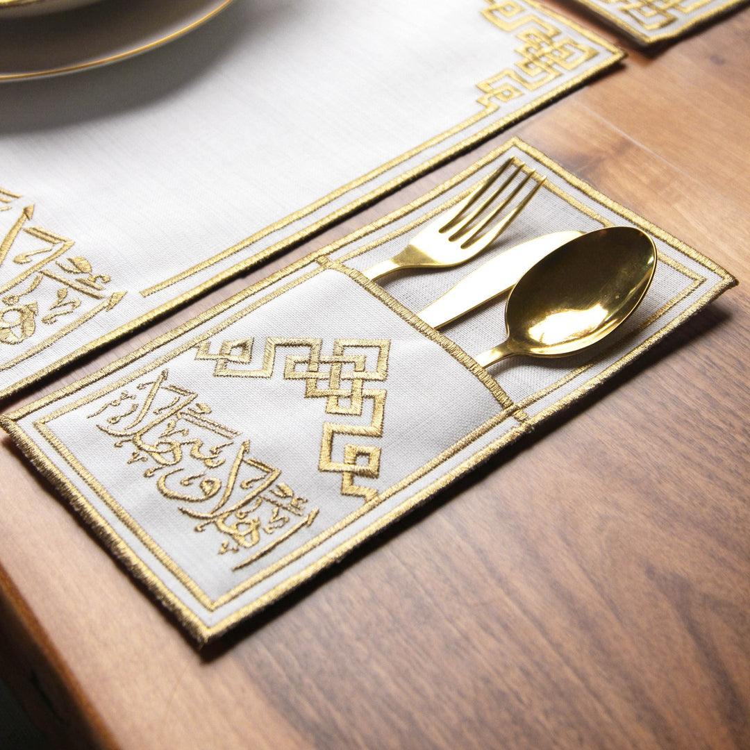 ehlen ve sehlen ramazan sofra setinin catal bicak kesesi kullanisli sik ve estetik islamicwallarttr