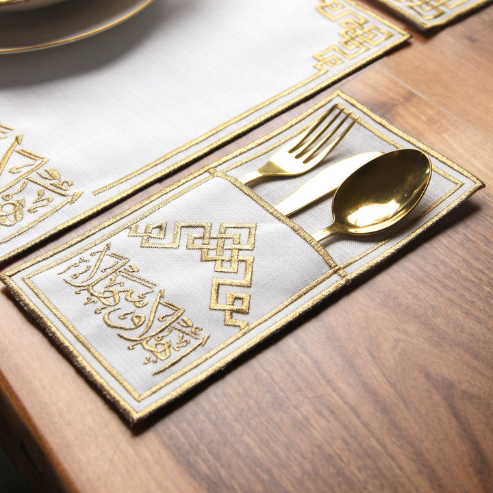 ehlen ve sehlen ramazan sofra setinin catal bicak kesesi kullanisli sik ve estetik islamicwallarttr