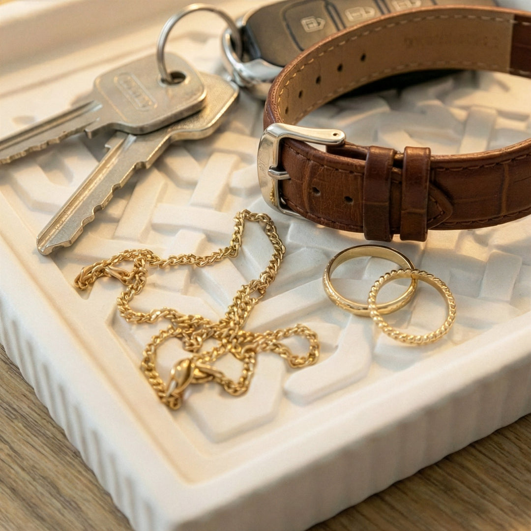 geometrik gecme desenli islami el yapimi tas tozu tabagin yakin cekim ile hem desenleri hem de fonksiyonelligi one cikiyor islamicwallarttr