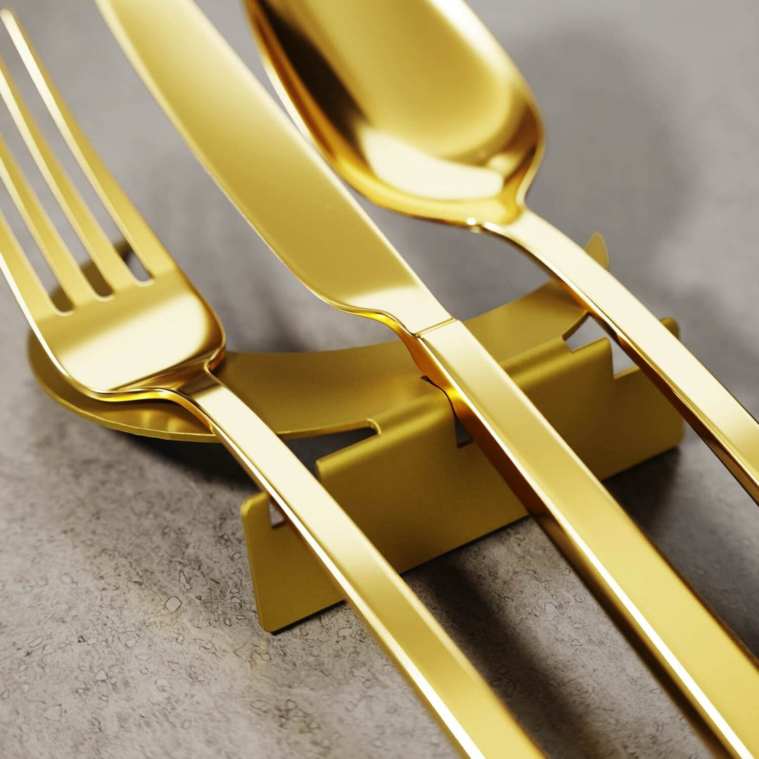 Metal Çatal Bıçak Tutucu – Ramazan Hilali Tasarımlı Sofra Aksesuarı