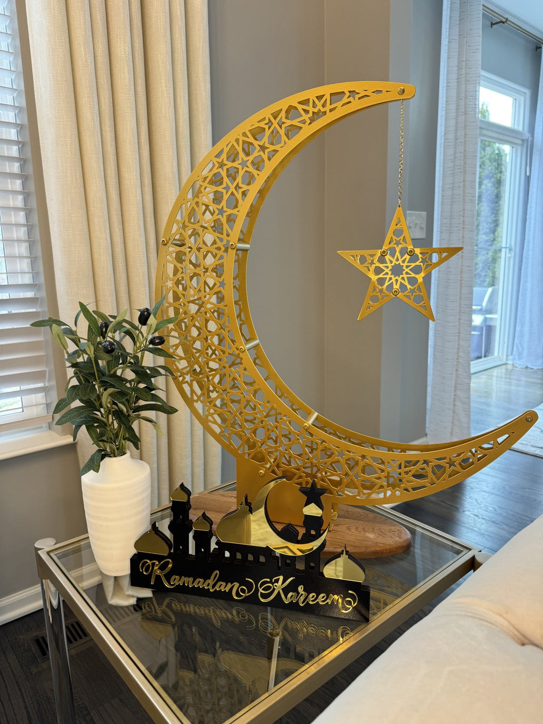 Ramazan Hilali ve Yıldızı 3D Metal  Mat Renkler - Ramazan Konsepti & İslami Hediye - @hiba_hamdan1 paylaşımı