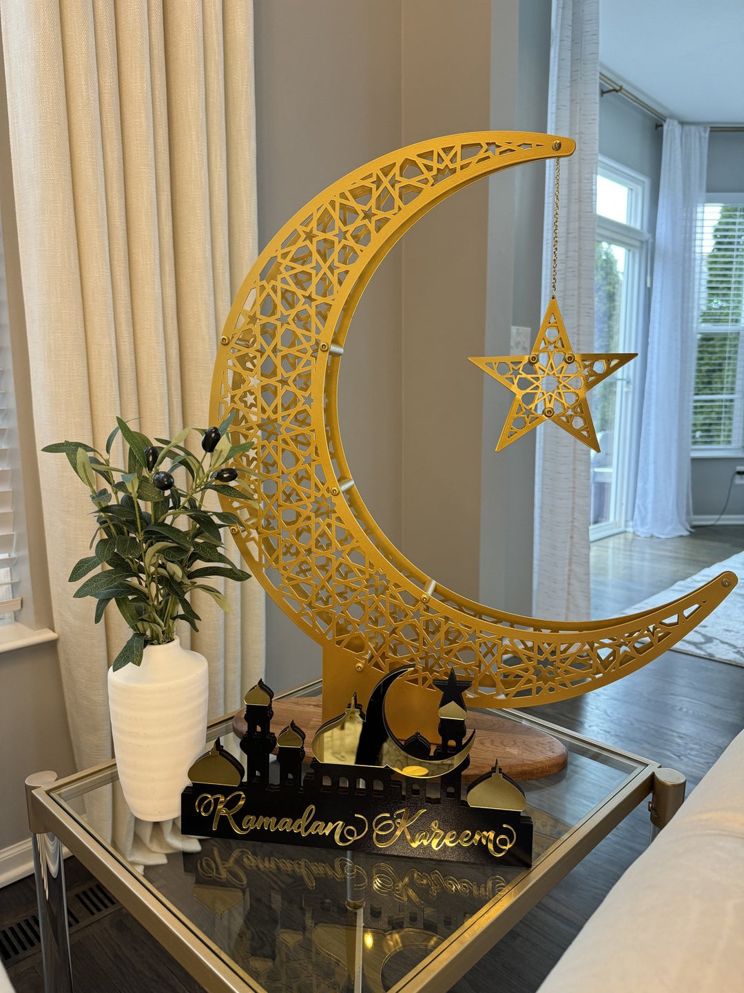 Ramazan Hilali ve Yıldızı 3D Metal  Mat Renkler - Ramazan Konsepti & İslami Hediye - @hiba_hamdan1 paylaşımı