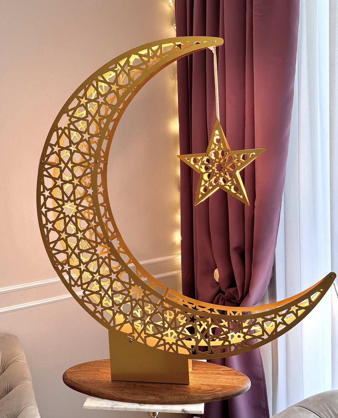 Ramazan Hilali ve Yıldızı 3D Metal  Mat Renkler - Ramazan Konsepti & İslami Hediye - @ell.glamhome paylaşımı