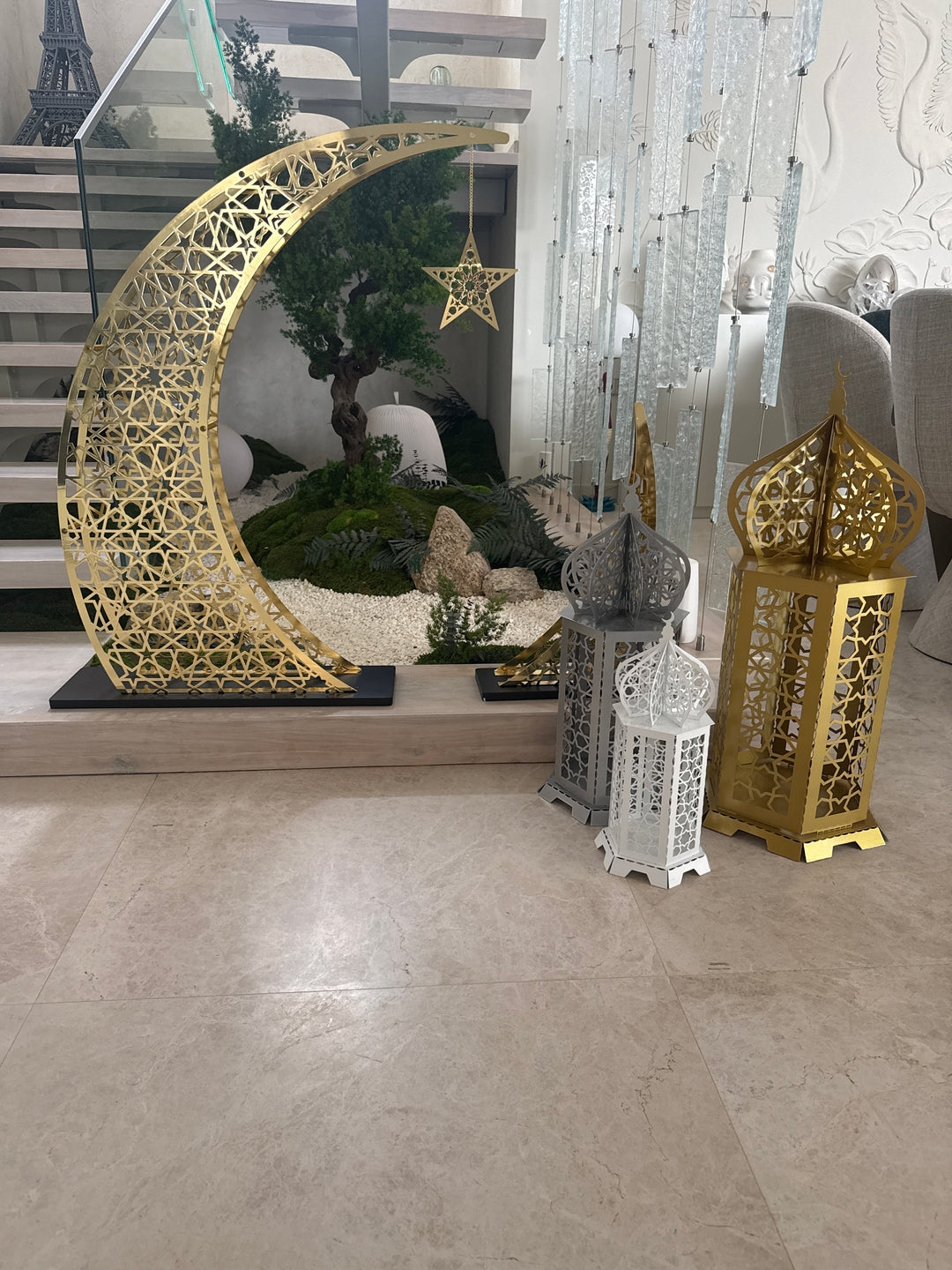 Ramazan Kandili Metal Dekor - Ramazan Konsepti & İslami Hediye - müşteri fotoğrafı