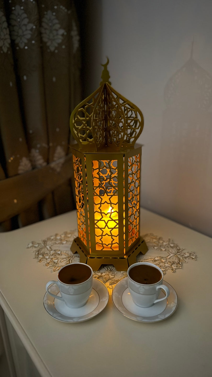 Ramazan Kandili Metal Dekor - Ramazan Konsepti & İslami Hediye - müşteri fotoğrafı