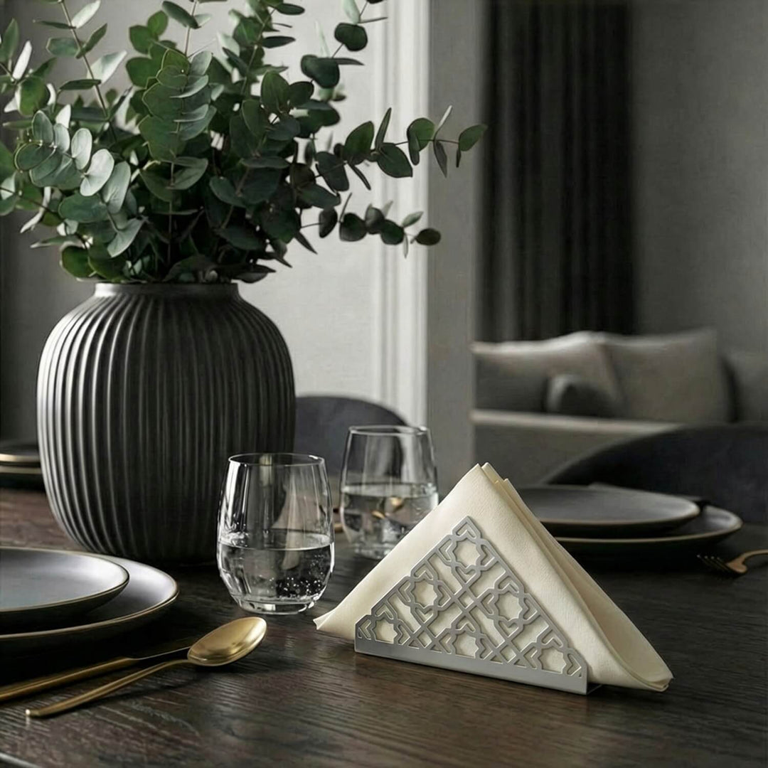 geometrik motifli islami gumus renk metal pecetelik islamicwallarttr