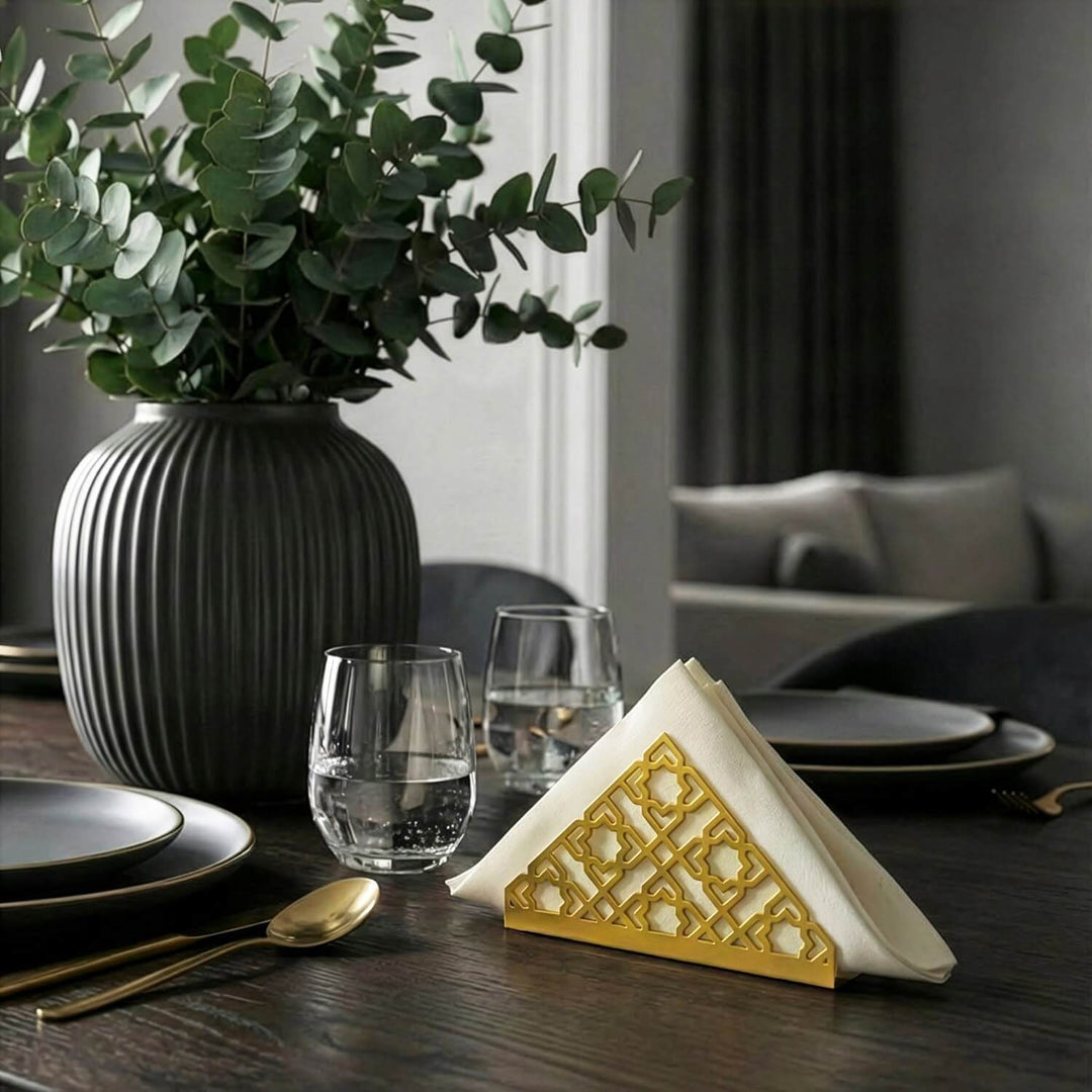 islami geometrik selcuklu yildizi motifli altin renk metal pecetelik islamicwallarttr