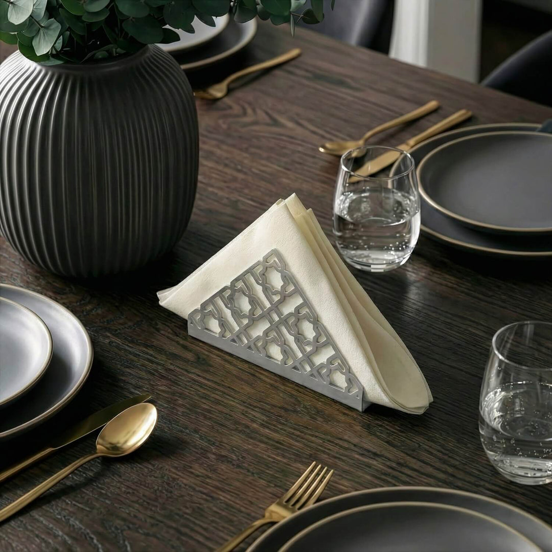 islami geometrik selcuklu yildizi motifli gumus renk metal pecetelik islamicwallarttr