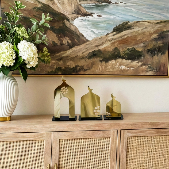 islami masausutu altin akrilik dekor cami silueti ile anlamli bir ramazan hediyesi islamicwallarttr