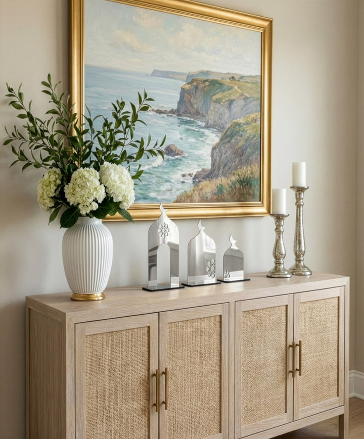 islami masausutu gumus akrilik dekor cami silueti ile anlamli ve estetik bir ramazan dekoru islamicwallarttr