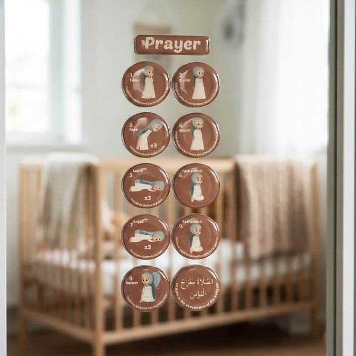 Abdest ve Namaz Öğreniyorum 3D Kabartmalı Epoksi Sticker Seti