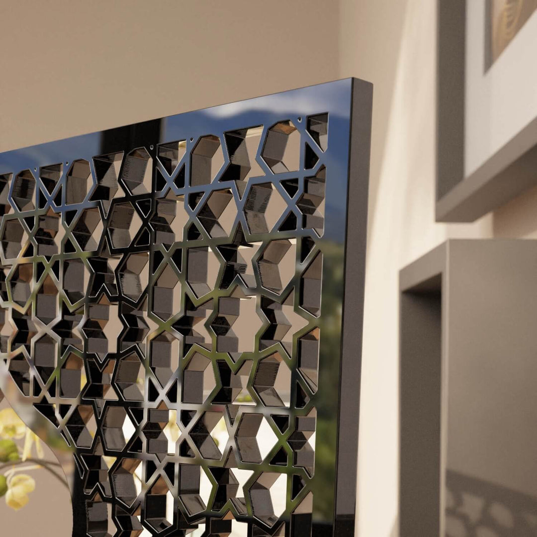 Mihrap Akrilik Masaüstü Dekor - Yıldız Motifli Modern İslami Obje