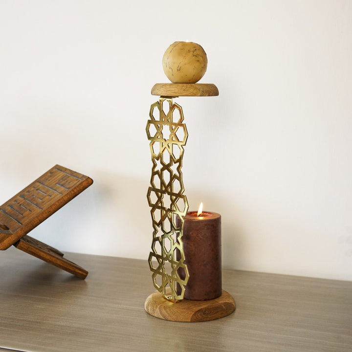 masa-ustu-dekor-ahsap-tabanli-metal-mumluk-modern-sus-islamicwallarttr
