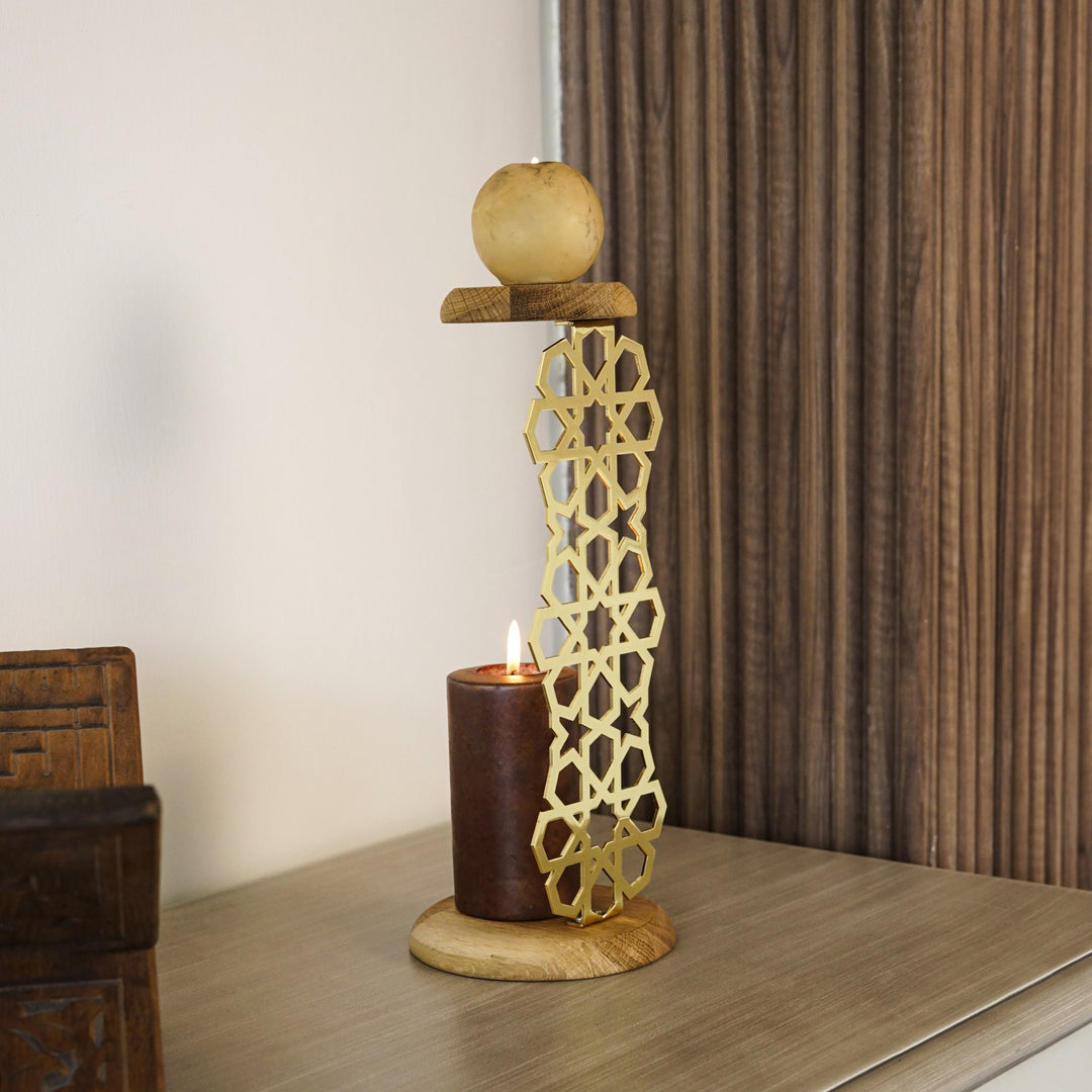 masa-ustu-dekor-geometrik-desenli-metal-mumluk-islamicwallarttr